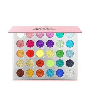 Kara duo-Vibrant Glitter Eyeshadow Palette